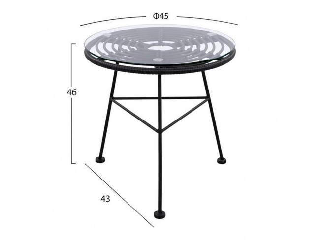 ΤΡΑΠΕΖΙ ΜΕΤΑΛΛΙΚΟ ALLEGRA HM5459.02 - 2