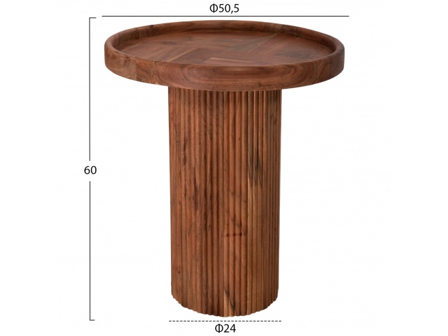 ΤΡΑΠΕΖΙ ΣΑΛΟΝΙΟΥ ΣΤΡΟΓΓΥΛΟ RAJJEH HM9692 - 2