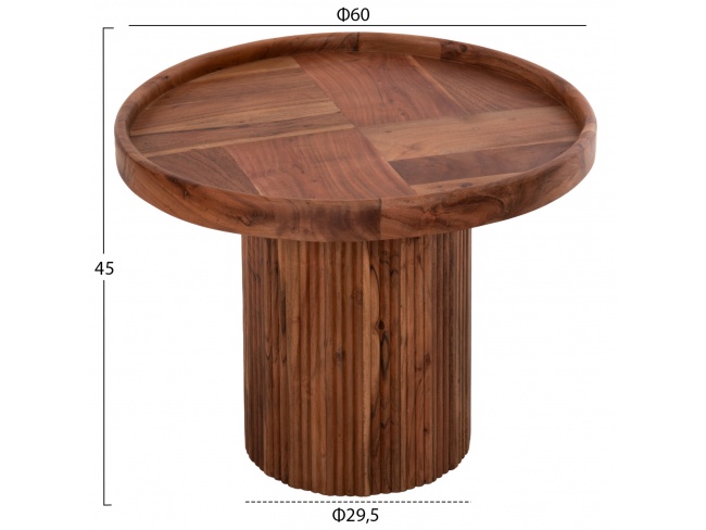 ΤΡΑΠΕΖΙ ΣΑΛΟΝΙΟΥ ΣΤΡΟΓΓΥΛΟ RAJJEH HM9693 - 2