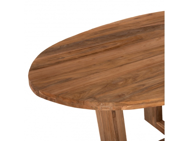 ΤΡΑΠΕΖΙ ΤΡΑΠΕΖΑΡΙΑΣ CARIB ΟΒΑΛ HM9558 - 4