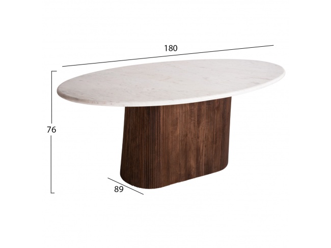 ΤΡΑΠΕΖΙ ΤΡΑΠΕΖΑΡΙΑΣ ΟΒΑΛ PURGER HM9715 - 2