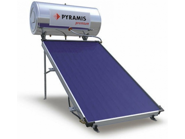 Ηλιακός θερμοσίφωνας 160 lt διπλής ενέργειας 026002301 premium Pyramis - 1